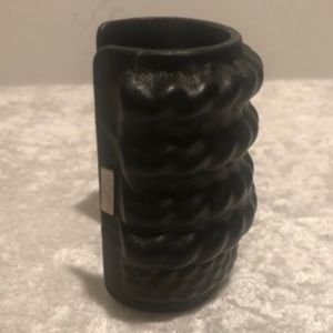 NWT Saint Laurent Minimalist Leather Covered Cords Cuff Bracelet Size S $595.00